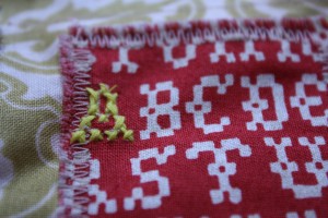 cross stitch detail